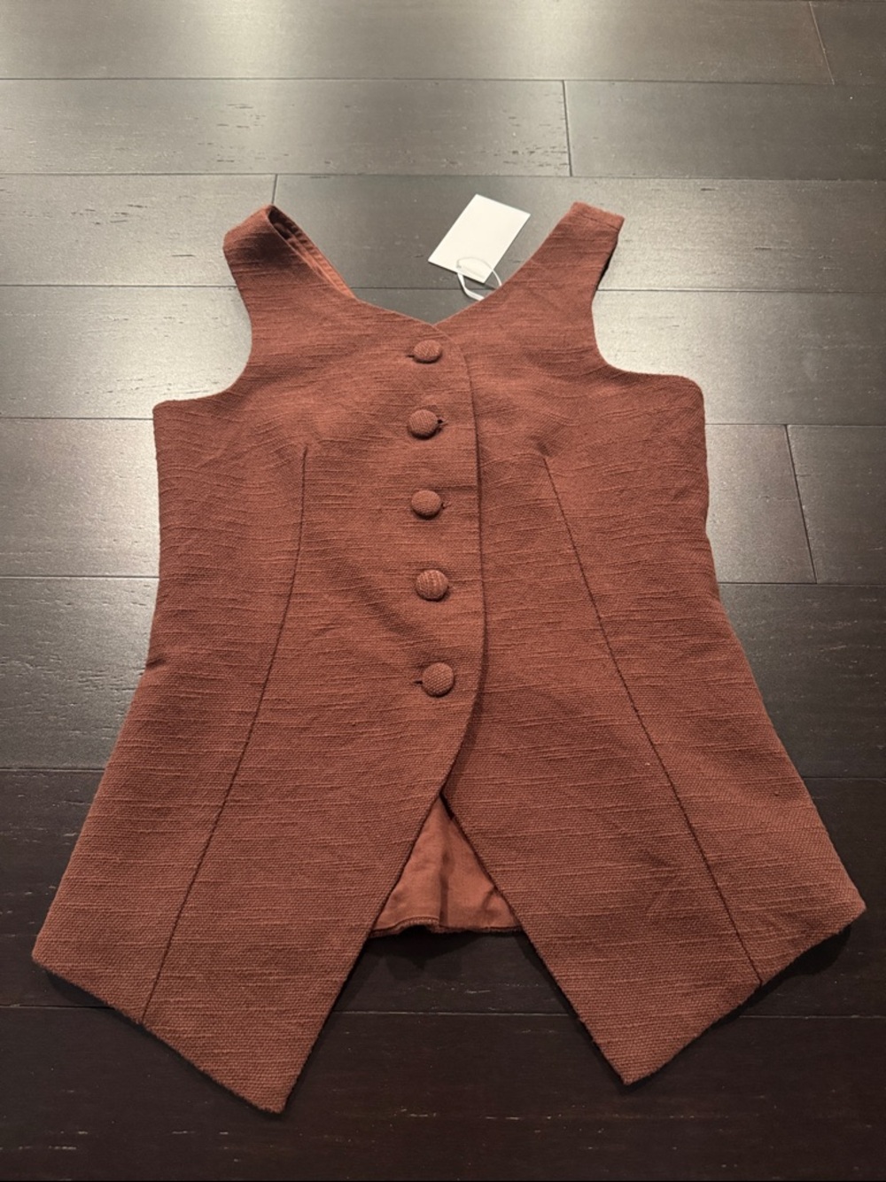Julia Amory Tess Vest Slub Cotton